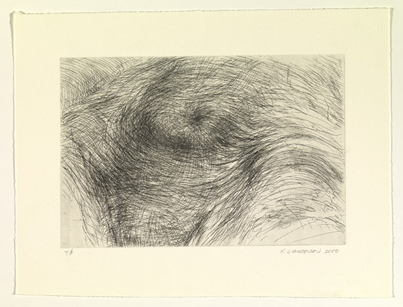 Artist: b'Mortensen, Kevin.' | Title: b'Mother earth (small version)' | Date: 2000 | Technique: b'etching, printed in black ink, from one copper plate' | Copyright: b'\xc2\xa9 Kevin Mortensen'