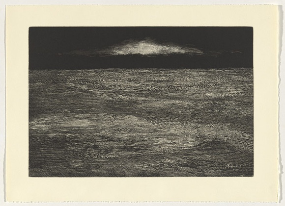 Artist: b'SELLBACH, Udo' | Title: b'not titled [fine line sea]' | Date: c.1993 | Technique: b'etching, printed in black ink, from one plate'