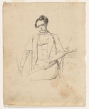 Artist: b'Nicholas, William.' | Title: b'The poet (Samuel Prout Hill).' | Date: 1847 | Technique: b'pen-lithograph, printed in black ink, from one zinc plate'