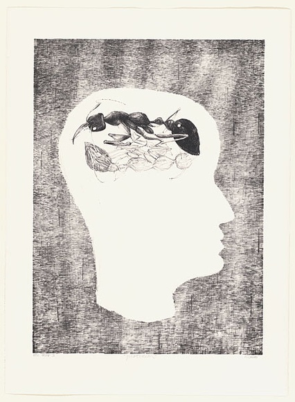 Artist: b'Cooke, Warren.' | Title: b'Quotidian' | Date: 2000, July | Technique: b'lithograph, printed in black ink, from one stone'