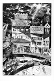 Artist: b'McBurnie, Ron.' | Title: b'Still searching for a Gallery: Fortitude Valley 9 pm Friday' | Date: 1989 | Technique: b'etching, and aquatint, printed in black ink, from one zinc plate' | Copyright: b'\xc2\xa9 Ron McBurnie'