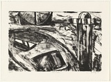 Artist: b'Boag, Yvonne.' | Title: b'Ship shape' | Date: 1987 | Technique: b'lithograph, pinted in black ink, from one stone' | Copyright: b'\xc2\xa9 Yvonne Boag'