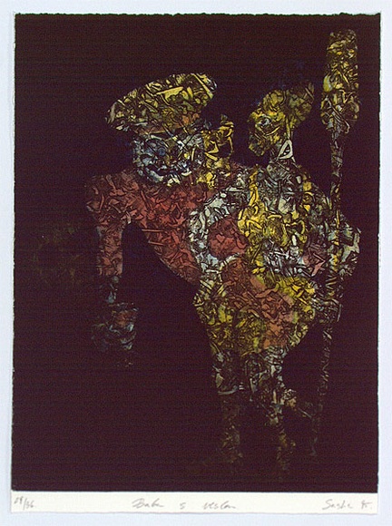 Artist: b'Panevin, Alexander.' | Title: b'Baba s veslom' | Date: 1995 | Technique: b'etching and aquatint, printed in colour, from muliple plates'