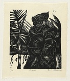 Artist: AMOR, Rick | Title: Asia. | Date: 1990 | Technique: woodcut, printed in black ink, from one block