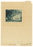Artist: Morgan, Squire. | Title: Minature | Date: 1923 | Technique: etching, printed in blue ink with plate-tone, from one plate