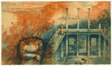 Title: b'Delos' | Date: 1991 | Technique: b'etching, printed in blue and orange ink, from one plate'