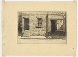 Artist: b'URE SMITH, Sydney' | Title: b'201 York Street North, Sydney' | Date: c.1926 | Technique: b'etching, printed in warm black ink, from one plate'