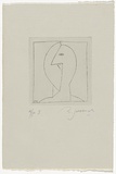 Artist: SELLBACH, Udo | Title: not titled | Date: 16 August 1987 | Technique: drypoint, printed in black ink, from one copper plate