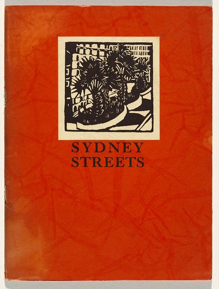 Artist: b'PRESTON, Margaret' | Title: b'Bridge Street.' | Date: 1925 | Technique: b'wood-engraving, printed in black ink, from one block' | Copyright: b'\xc2\xa9 Margaret Preston. Licensed by VISCOPY, Australia'