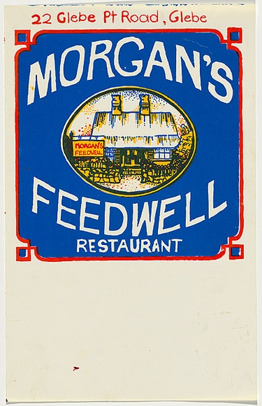 Artist: b'UNKNOWN' | Title: bMorgan's feedwell restaurant | Date: (1978-80)