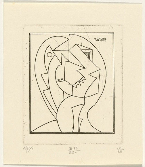 Artist: b'SELLBACH, Udo' | Title: b'not titled' | Date: 1960-80 | Technique: b'etching'