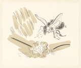 Artist: Dawson, Janet. | Title: Honeypot, honeybun. | Date: 1976, 8 July | Technique: lithograph, printed in colour, from two plates | Copyright: © Janet Dawson. Licensed by VISCOPY, Australia
