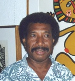 Artist: b'Butler, Roger' | Title: b'Portrait of Joe Nalo, Papua New Guinean printmaker and painter.' | Date: 2006