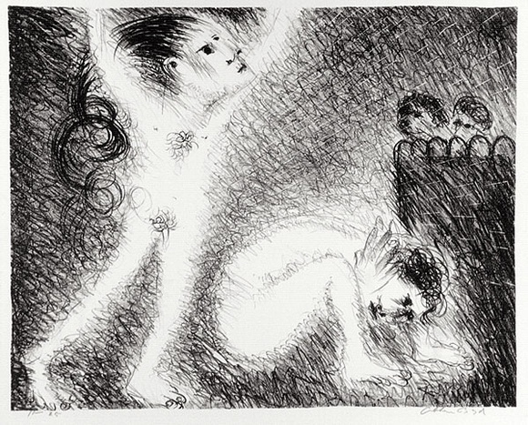 Artist: b'BOYD, Arthur' | Title: b'St Francis with a brother, preaching naked.' | Date: (1965) | Technique: b'lithograph, printed in black ink, from one plate'