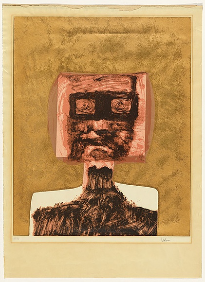 Artist: b'Nolan, Sidney.' | Title: b'Kelly V' | Date: 1965 | Technique: b'screenprint, printed in colour, from multiple stencils'