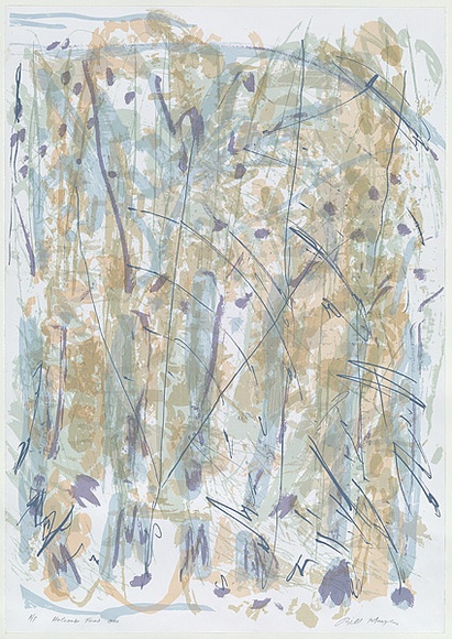 Artist: b'MEYER, Bill' | Title: b'Holcombe Forest I' | Date: 1988 | Technique: b'screenprint, printed in colour, from multiple stencils' | Copyright: b'\xc2\xa9 Bill Meyer'