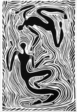 Artist: Meeks, Arone Raymond. | Title: Water spirits | Date: 1988 | Technique: offset-lithogrph, printed in black ink, from one plate; from linocut original
