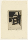 Artist: Barker, David. | Title: Abdul. | Date: (1923) | Technique: etching and foul biting, printed in black ink with plate-tone, from one plate