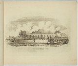 Artist: b'Nixon, F.R.' | Title: b'Government offices.' | Date: 1845 | Technique: b'etching, printed in black ink, from one plate'