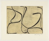 Artist: b'Kovacs, Ildiko.' | Title: b'Sway' | Date: 2005 | Technique: b'drypoint and aquatint, printed in black and green ink, from two copper plates'