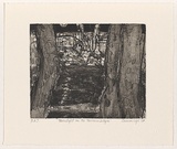 Artist: Cummings, Elizabeth. | Title: Moonlight on the Murrumbidgee. | Date: 2007 | Technique: etching, aquatint and open-bite, printed in black ink, from one plate