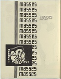 Artist: b'UNKNOWN AUSTRALIAN ARTIST,' | Title: b'(inside frontcover) Masses.' | Date: November 1932 | Technique: b'linocut, printed in black ink, from one block; letterpress text'