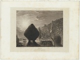 Artist: b'Blandowski, William.' | Title: b'Pattowatto. Granite boulders (Perry\'s haystack) looking N-W.' | Date: 1855-56 | Technique: b'etching, engraving, aquatint, roulette and lavis, printed in black ink, from one copper plate'