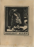 Artist: b'FEINT, Adrian' | Title: b'Bookplate: Margaret Allen.' | Date: (1930) | Technique: b'wood-engraving, printed in black ink, from one block' | Copyright: b'Courtesy the Estate of Adrian Feint'