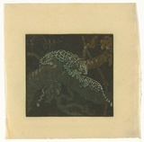 Artist: b'Nimmo, Lorna.' | Title: b'Son, son! said his mother ever so many times, graciously waving her tail, now attend to me and remember what I say' | Date: 1940 | Technique: b'linocut, printed in four colour from three blocks,'