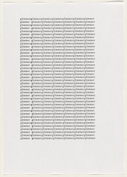 Artist: b'SELENITSCH, Alex' | Title: b'not titled [glimmer].' | Date: 1998 | Technique: b'laserprints/photocopy, printed in black ink'