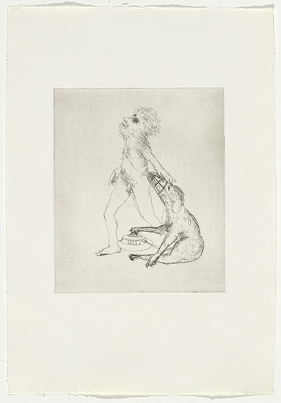 Artist: b'BOYD, Arthur' | Title: b'Colour blind.' | Date: 1970 | Technique: b'etching, printed in black ink, from one plate' | Copyright: b'Reproduced with permission of Bundanon Trust'