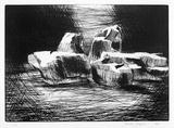 Artist: Draper, Martin. | Title: not titled. | Date: 1988 | Technique: etching, printed in black ink, from one plate
