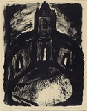 Artist: MADDOCK, Bea | Title: Ruined church | Date: 1961 | Technique: lithograph, printed in black ink, from one stone