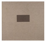 Artist: b'LEACH-JONES, Alun' | Title: b'Box for the An Elegiac Suite of 6 etchings by Alun Leach-Jones' | Date: 1991 | Technique: b'stamped and bound folio, printed in black ink on grey card' | Copyright: b'Courtesy of the artist'