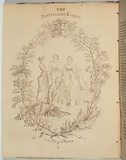 Artist: b'STRUTT, William' | Title: b'Australasian league.' | Date: 1851 | Technique: b'lithograph, printed in brown ink, from one stone'