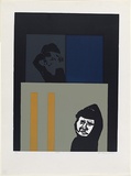 Artist: b'MADDOCK, Bea' | Title: b'5 p.m.' | Date: 1968 | Technique: b'screenprint, printed in colour, from five stencils'