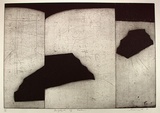 Artist: Lee, Graeme. | Title: Triptych of rostrums | Date: 1989 | Technique: etching, printed in black ink, from one plate