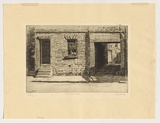 Artist: b'URE SMITH, Sydney' | Title: b'201 York Street North, Sydney' | Date: c.1926 | Technique: b'etching, printed in warm black ink, from one plate'