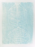 Artist: b'Buckley, Sue.' | Title: b'Rain maker.' | Date: 1972 | Technique: b'woodcut, printed in blue ink, from one block' | Copyright: b'This work appears on screen courtesy of Sue Buckley and her sister Jean Hanrahan'