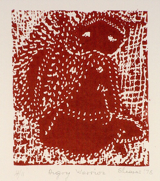 Artist: b'SHEARER, Mitzi' | Title: b'Angry warrior' | Date: 1978