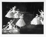 Artist: b'Byrne, Harold.' | Title: b'(Ballet scene).' | Date: c.1947 | Technique: b'aquatint, printed in black ink, from one plate'