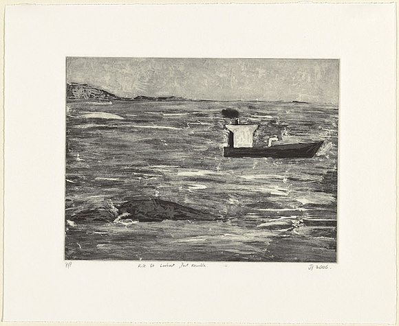 Title: b'Hill 60 lookout, Port Kembla' | Date: 2006 | Technique: b'aquatint, printed in black ink, from one plate'