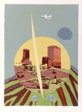 Artist: WICKS, Arthur | Title: Monument for City Hill | Date: 1967 | Technique: photo-screenprint, printed in colour, from multiple stencils