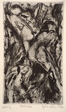 Artist: Waters, Lydia. | Title: Bathers | Date: 1992, May | Technique: etching, printed in black ink, from one plate
