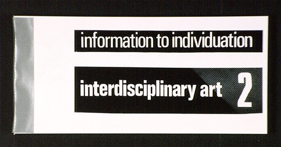 Artist: b'Fisher, John' | Title: b'Information to individuation, interdisciplinary art 2 [20/-]. A book containing [88] pp.'