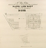 Artist: b'UNKNOWN' | Title: b'Auction plan for lots in the township of Ross' | Date: 1857 | Technique: b'lithograph, printed in black ink, from one stone'