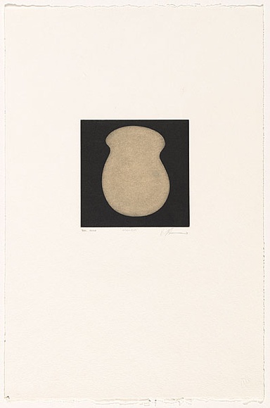 Artist: Harris, Brent. | Title: Agenda | Date: 1991 | Technique: aquatint, printed in black ink, from one zinc plate;