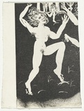 Artist: BOYD, Arthur | Title: The women driving the old men away (left-hand portion only). | Date: (1970) | Technique: etching and aquatint, printed in black ink, from one plate | Copyright: Reproduced with permission of Bundanon Trust