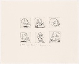 Artist: Quilty, Ben. | Title: Six pack. | Date: 2006 | Technique: etching and drypoint, printed in black ink, from six plates