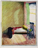 Artist: Eager, Helen. | Title: Gone. | Date: 1977 | Technique: lithograph, printed in colour, from multiple plates
